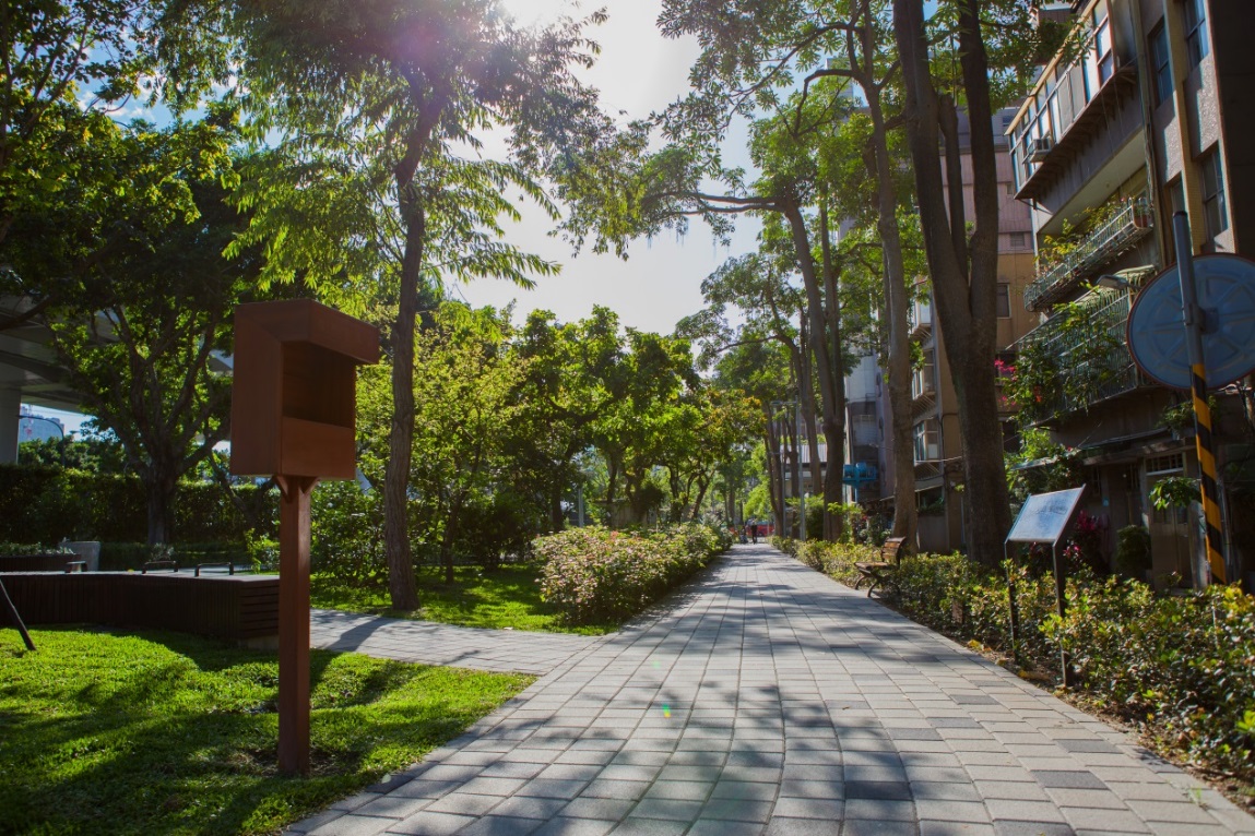 圖1、華山公園通透性絕佳的連貫空間