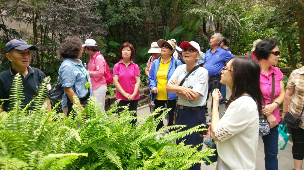 圖5 .臺北典藏植物園導覽解說