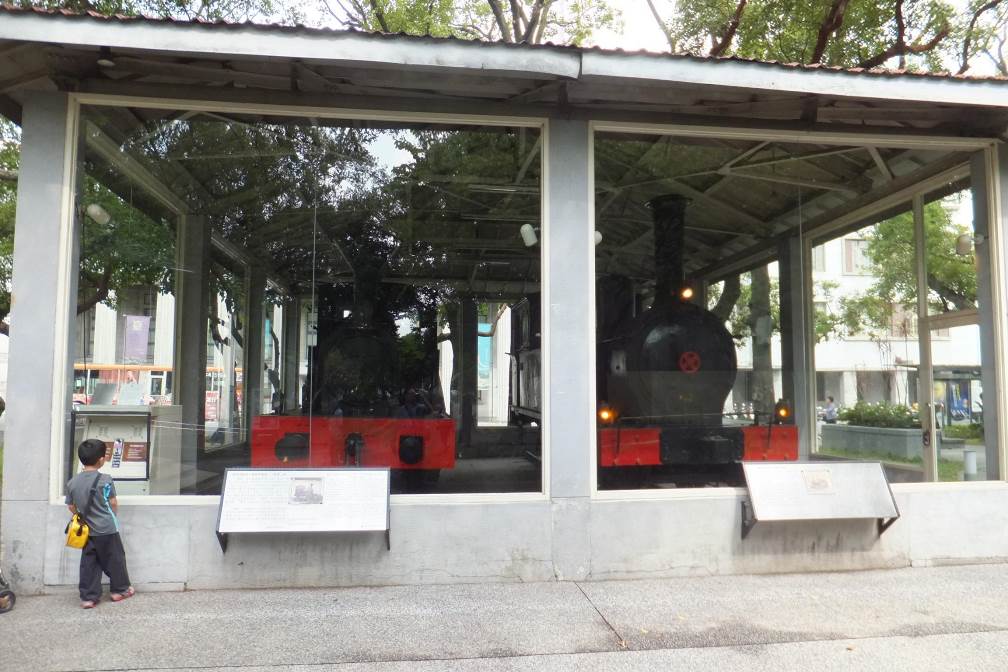 圖1.清朝時期引進台灣的蒸汽火車頭