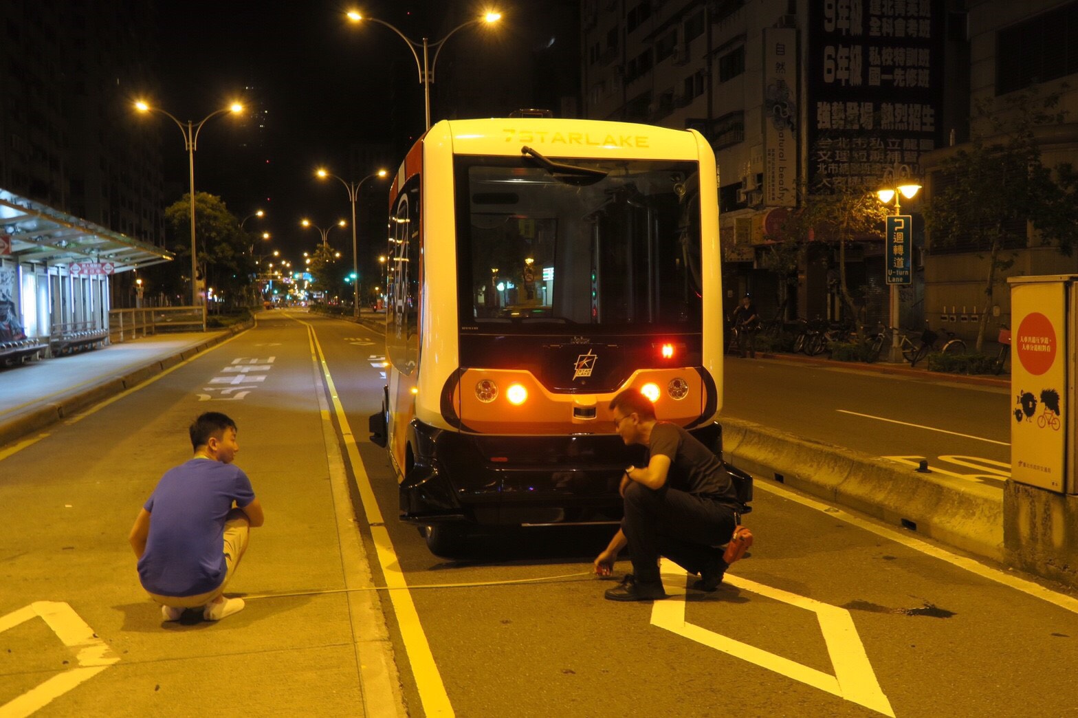 圖2:台北市自駕小巴實驗專案測試