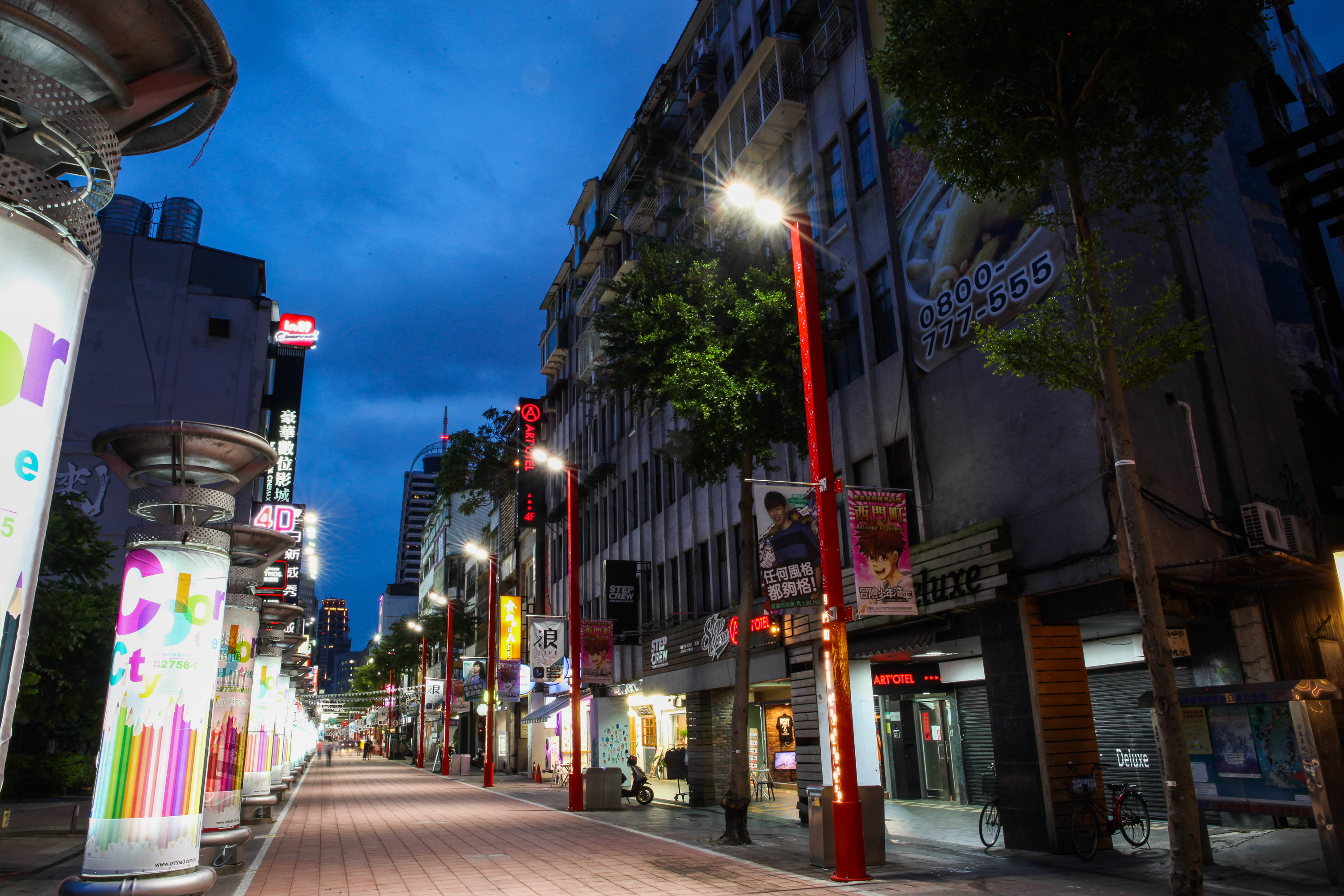 5西門徒步區夜景