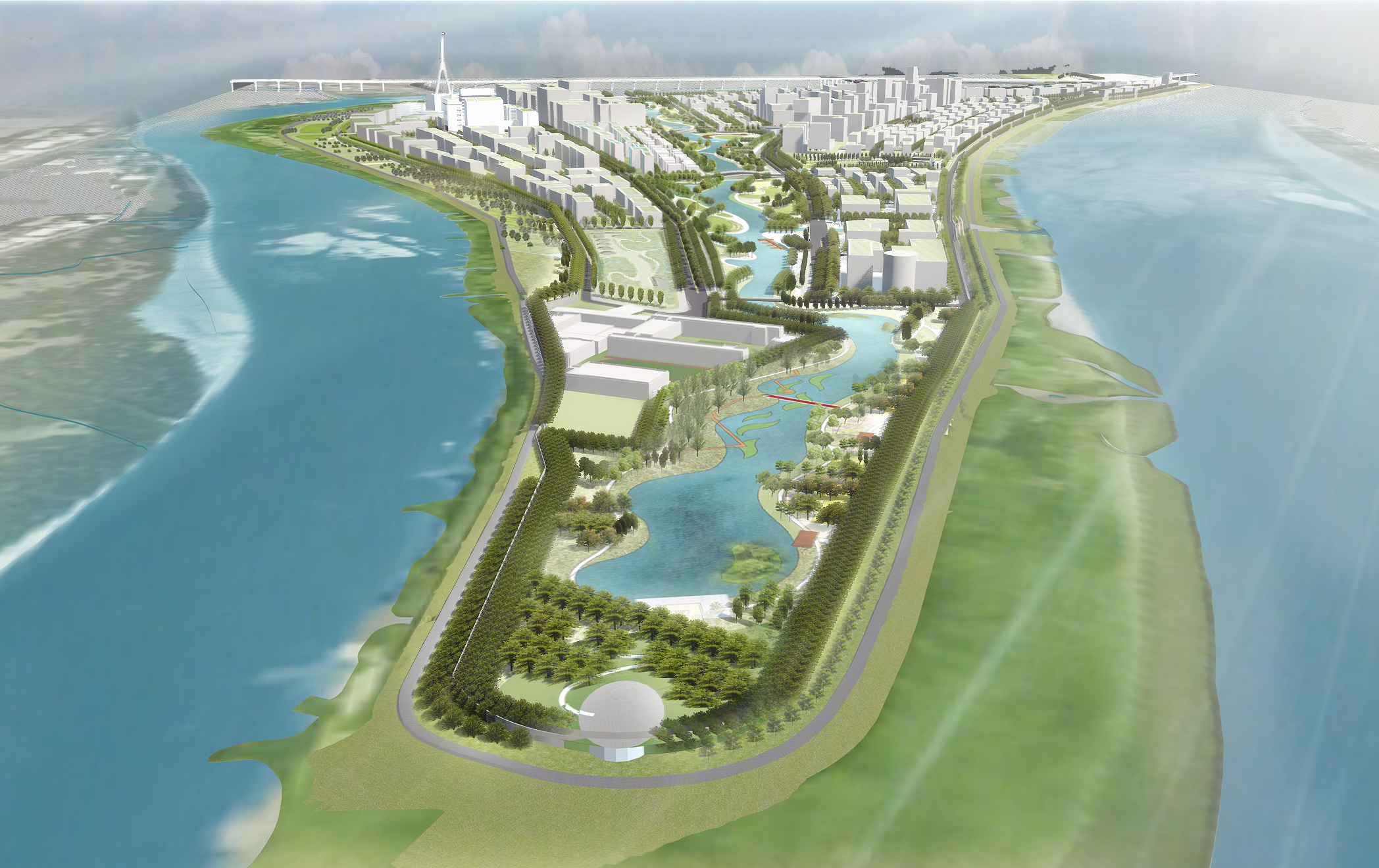 圖4社子島島頭公園景觀規劃願景