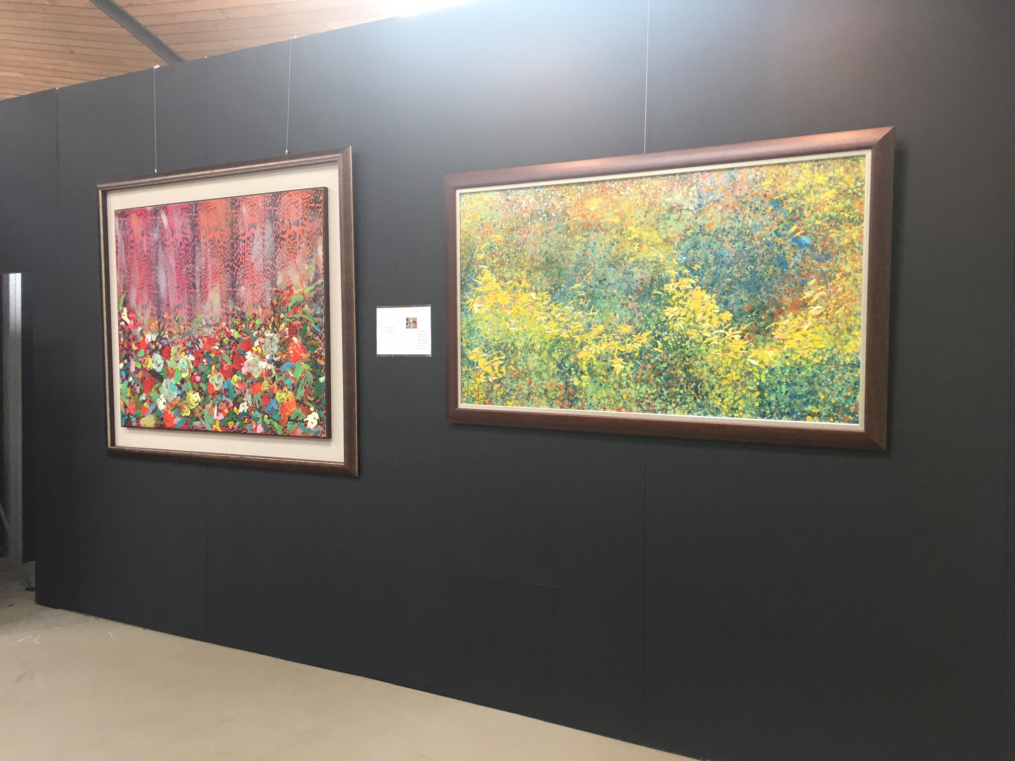圖5. 畫展現場，臺北典藏植物園一隅(一)