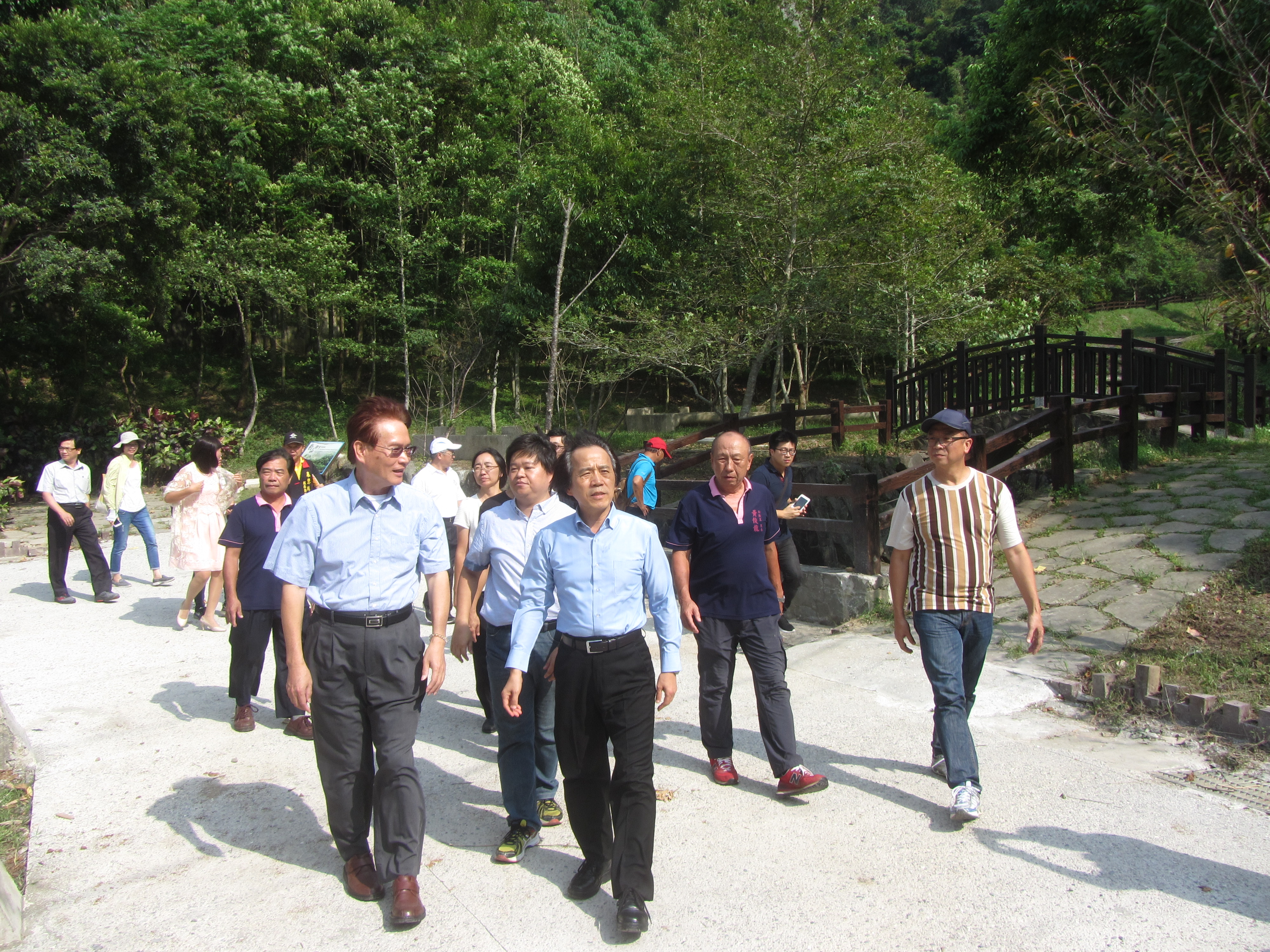 林副市長至永春陂生態徒步道訪視