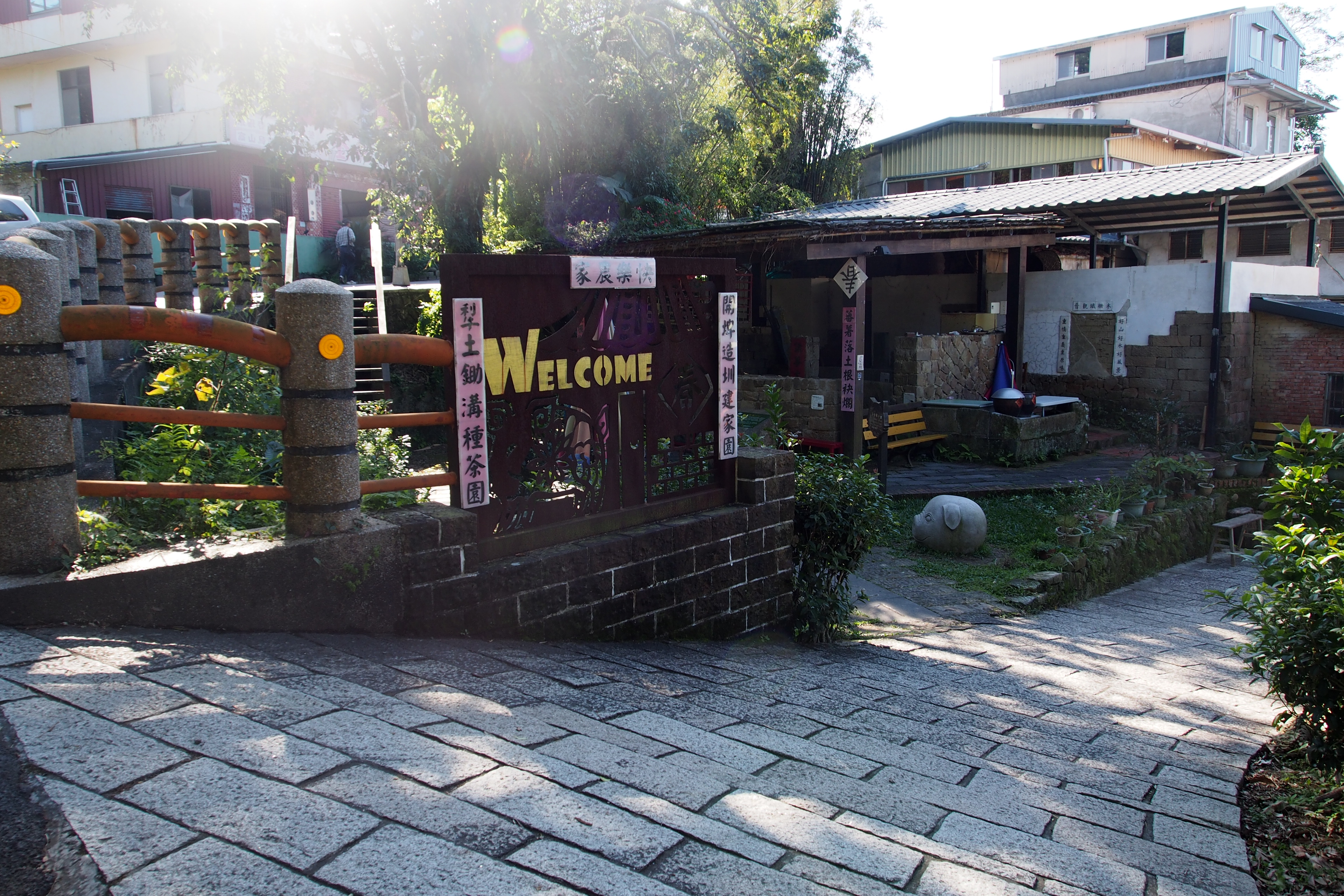 照片2　 樟樹步道可由茶香豬舍進入