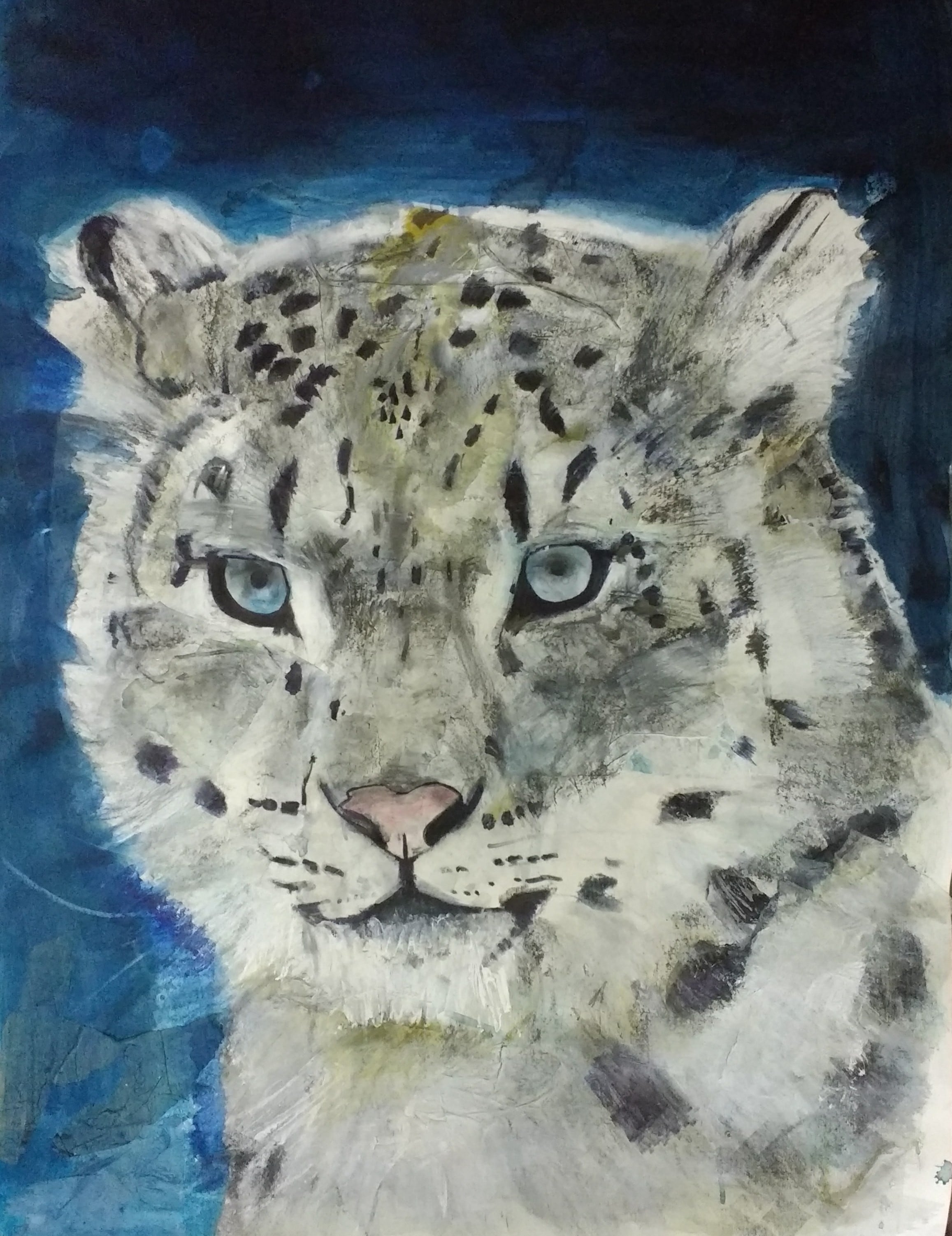 圖6. Russ Ronat作品 雪豹(Snow Leopard)