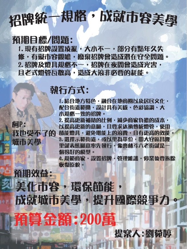10招牌統一規格,成就市容美學