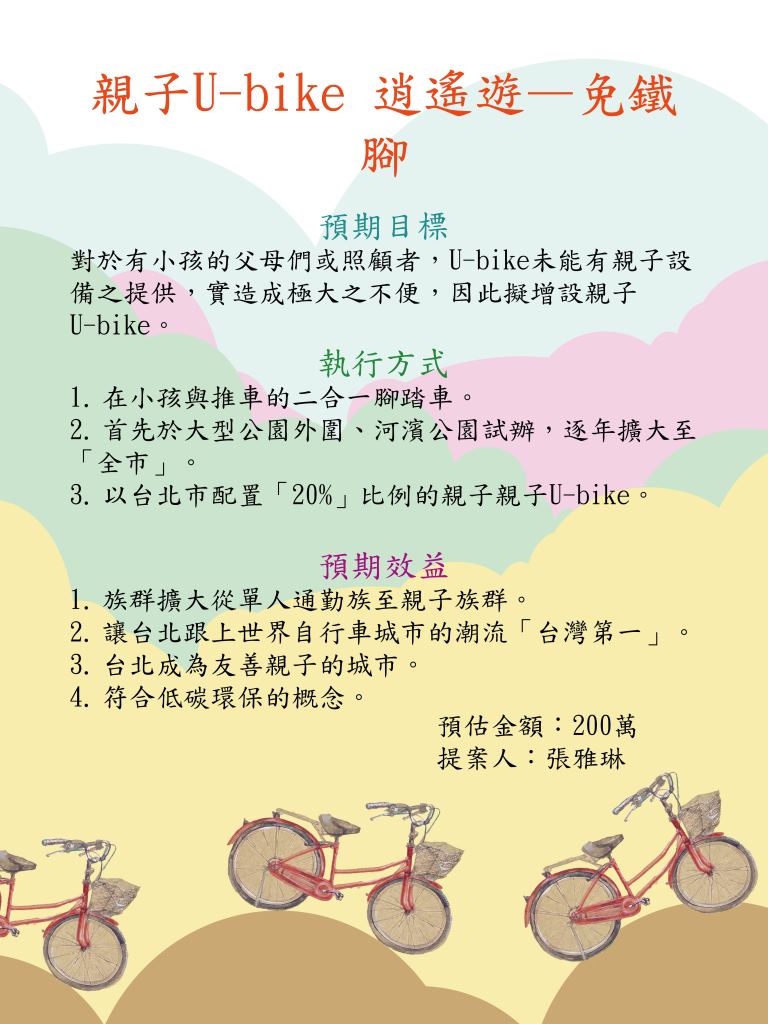 20親子U-bike 逍遙遊—免鐵腳