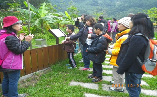 Visitors visiting outdoor floras and faunas