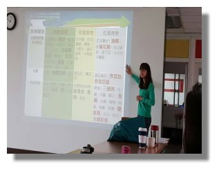 講師授課。