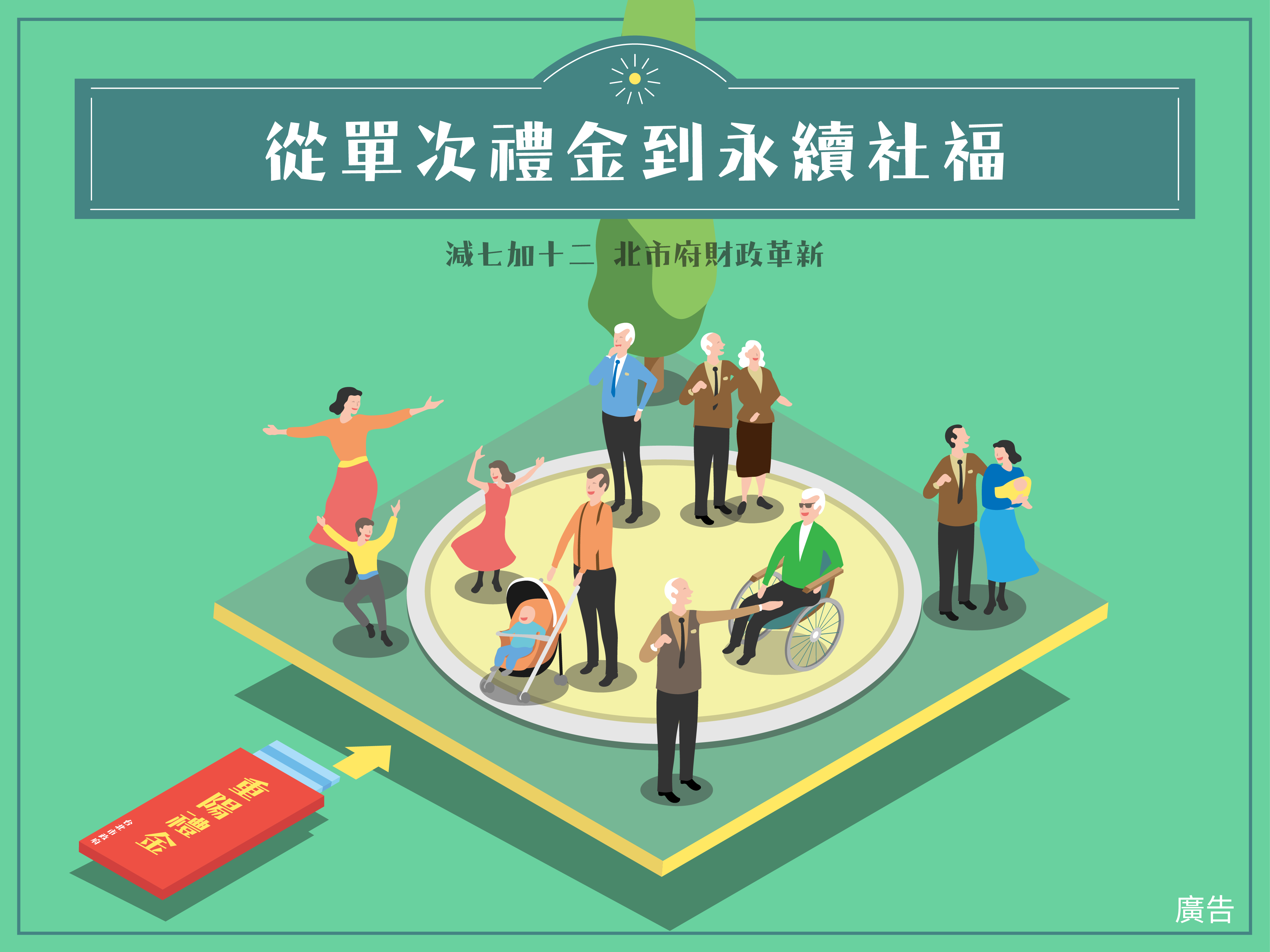 從單次禮金到永續社福:減七加十二 北市府財政革新