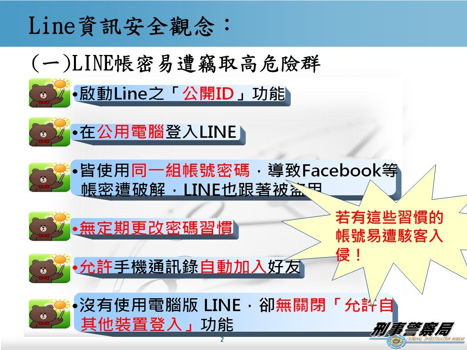 line帳密1