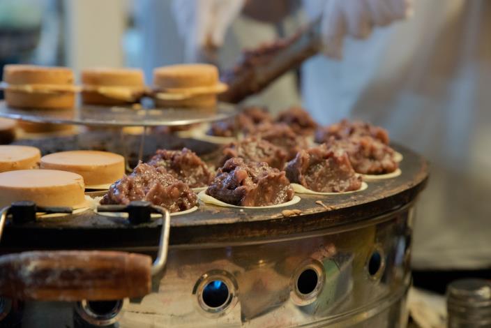 晴光紅豆餅，粒粒扎實的帶給客人最飽足的口感