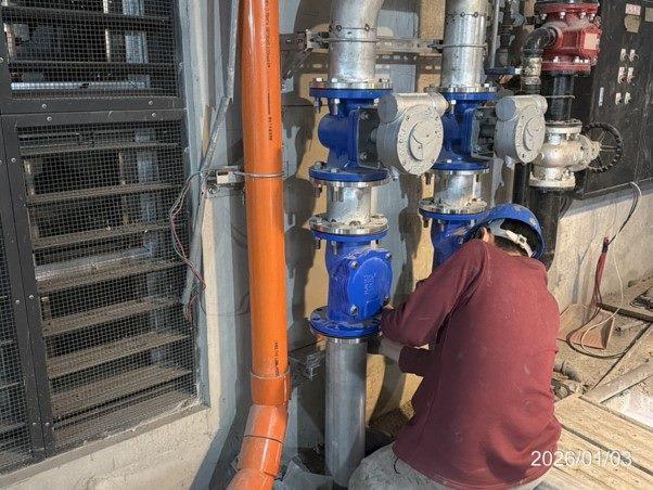 地下3樓予水池配管