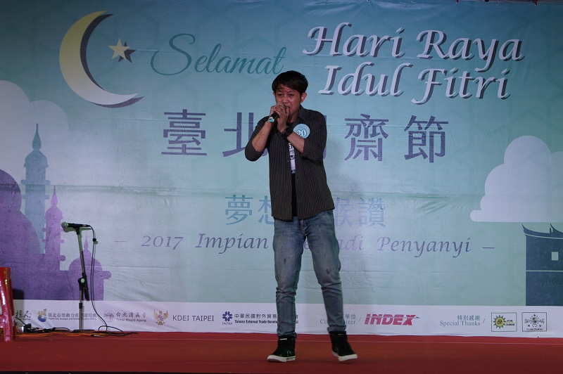 Topan Nugraha帶來經典印尼歌曲引起現場共鳴，獲得比賽第三名