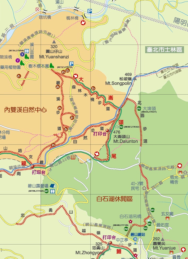  親山路網體<br/>驗臺北小溪頭之美