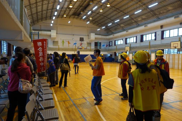 103年信義區土石流疏散避難演練緊急收容安置場所