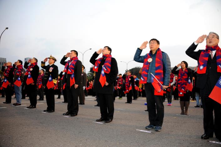 中華民國104年元旦總統府升旗典禮5