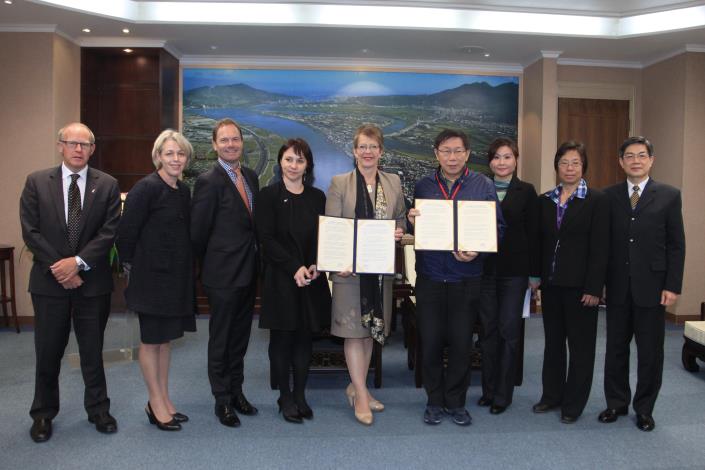 本市與紐西蘭威靈頓簽署締結夥伴市合作備忘錄5