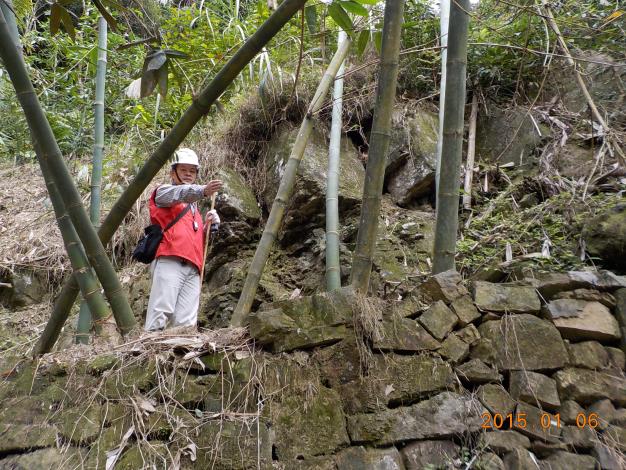 技師檢視邊坡狀況