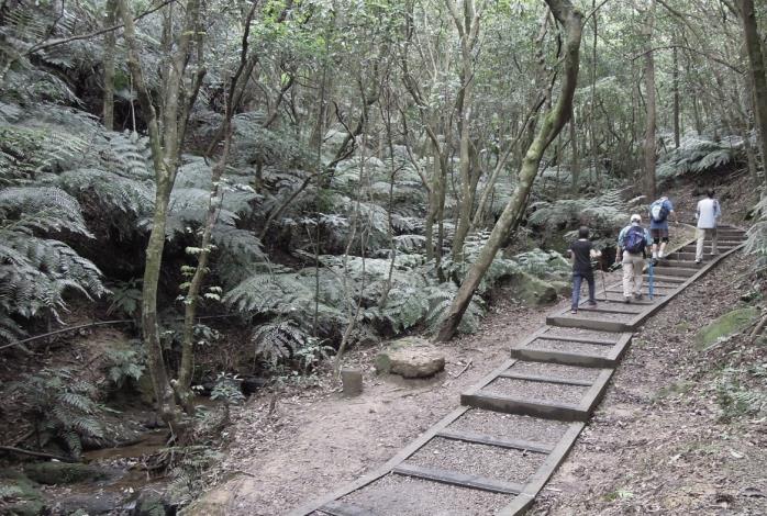 碧溪步道-枕木碎石鋪面