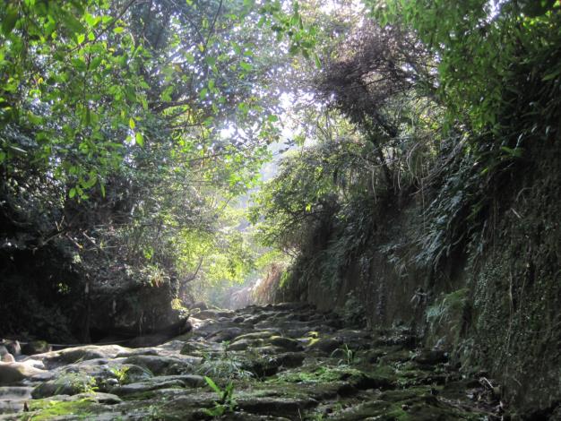 「文山區茶香環狀步道改善工程」-壺穴溪床一景