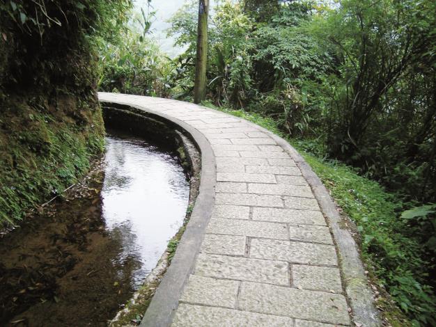 坪頂古圳步道溪水清澈