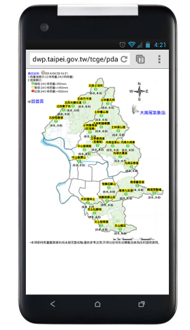 防災行動網即時雨量查詢