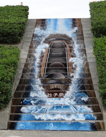 彩繪階梯難度比平面彩繪更高