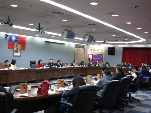 新加坡南洋理工大學人文及社會科學學院師生訪團與臺北市政府人員座談。