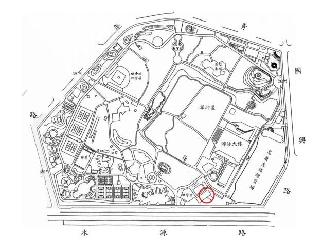 青年公園綠化教室位置圖