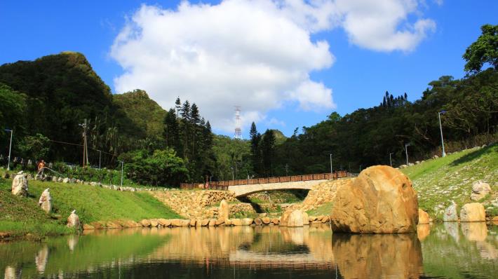 金瑞治水園區綠樹成蔭，風景優美