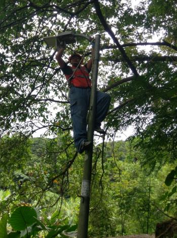 白鷺鷥山檢修路燈3