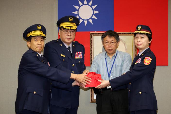 臺北市政府警察局卸、新任分局長、大隊長聯合佈達交接典禮