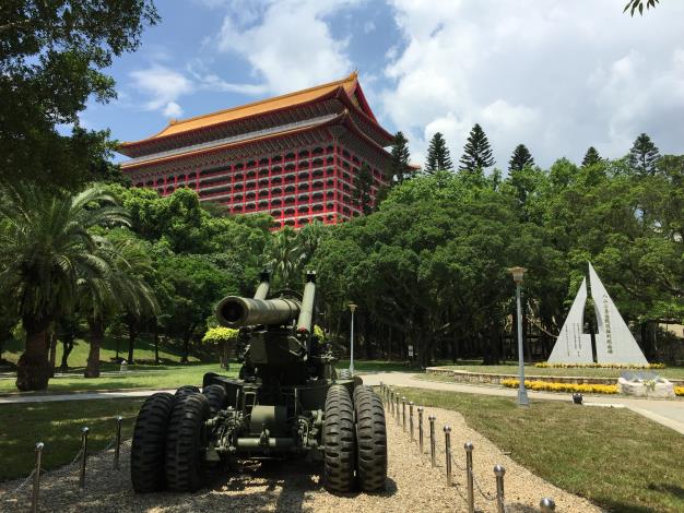 圖6、「M594-155公釐加農砲」是從南投縣集集鎮的兵整中心  北運。