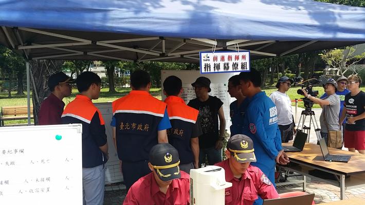 圖2：民間無人機與資通訊團隊協助提供政府現場資訊