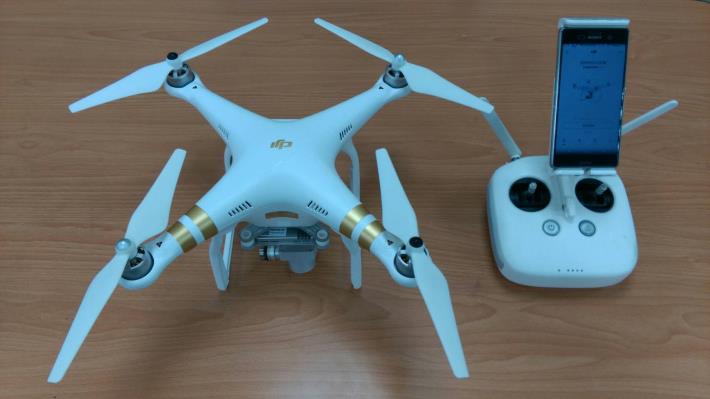 現場展示無人飛行載具（UAV）實機