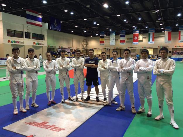 2016泰國擊劍公開中華代表隊合照