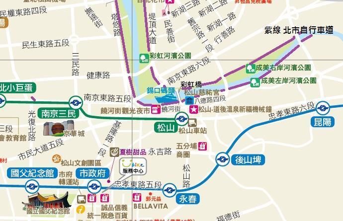 彩虹橋週邊觀光地圖
