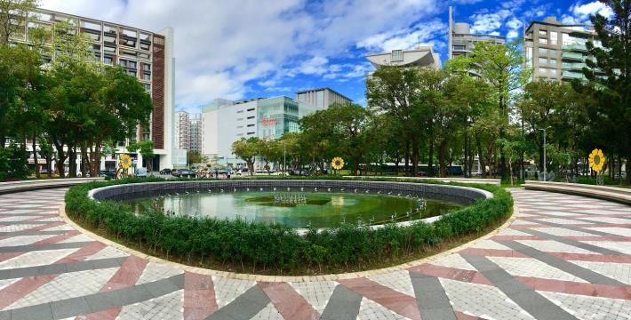 圖2、忠誠公園-噴水池
