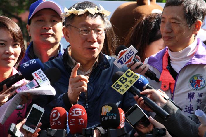圖12.市長接受採訪