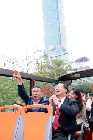 臺北市雙層觀光巴士營運啟動記者會7