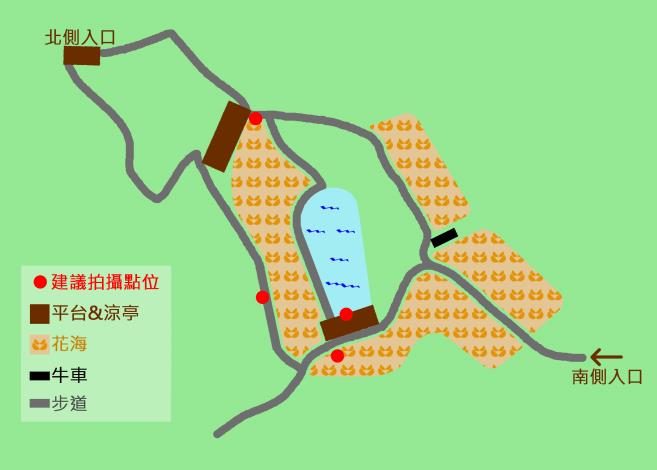花海步道簡圖