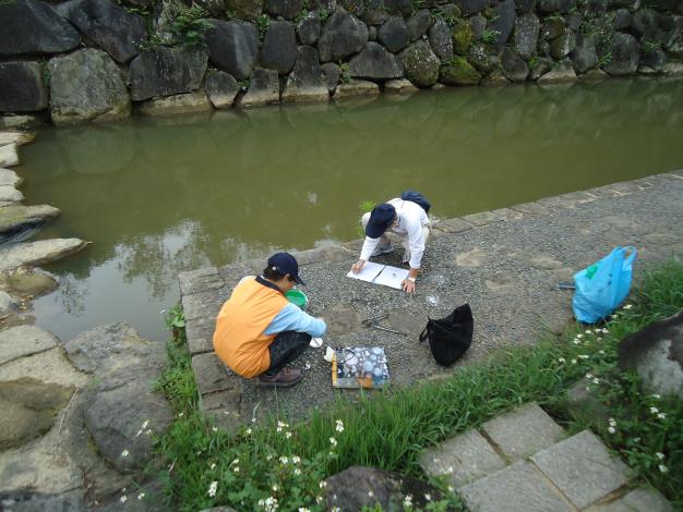 內溝溪水巡守志工沿岸清理內溝溪垃圾活動照片3