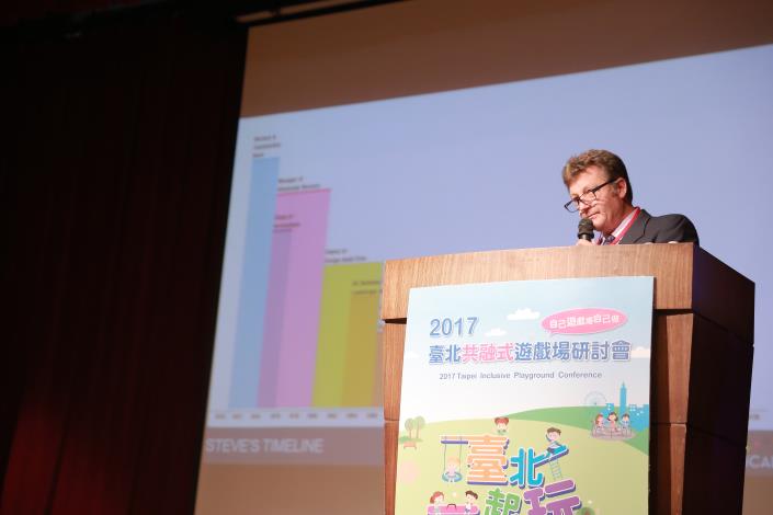 4-1.Steve Sutherland主講美國共融式遊戲場規劃與設計之經驗分享