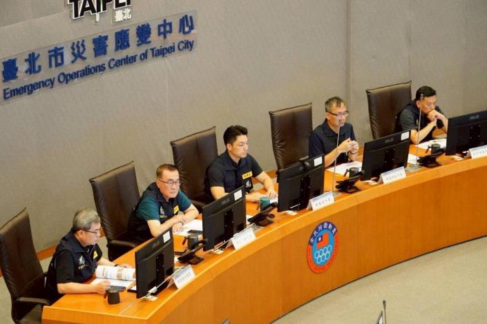 蔣萬安主持臺北市政府樺加沙(RAGASA)颱風防颱整備會議