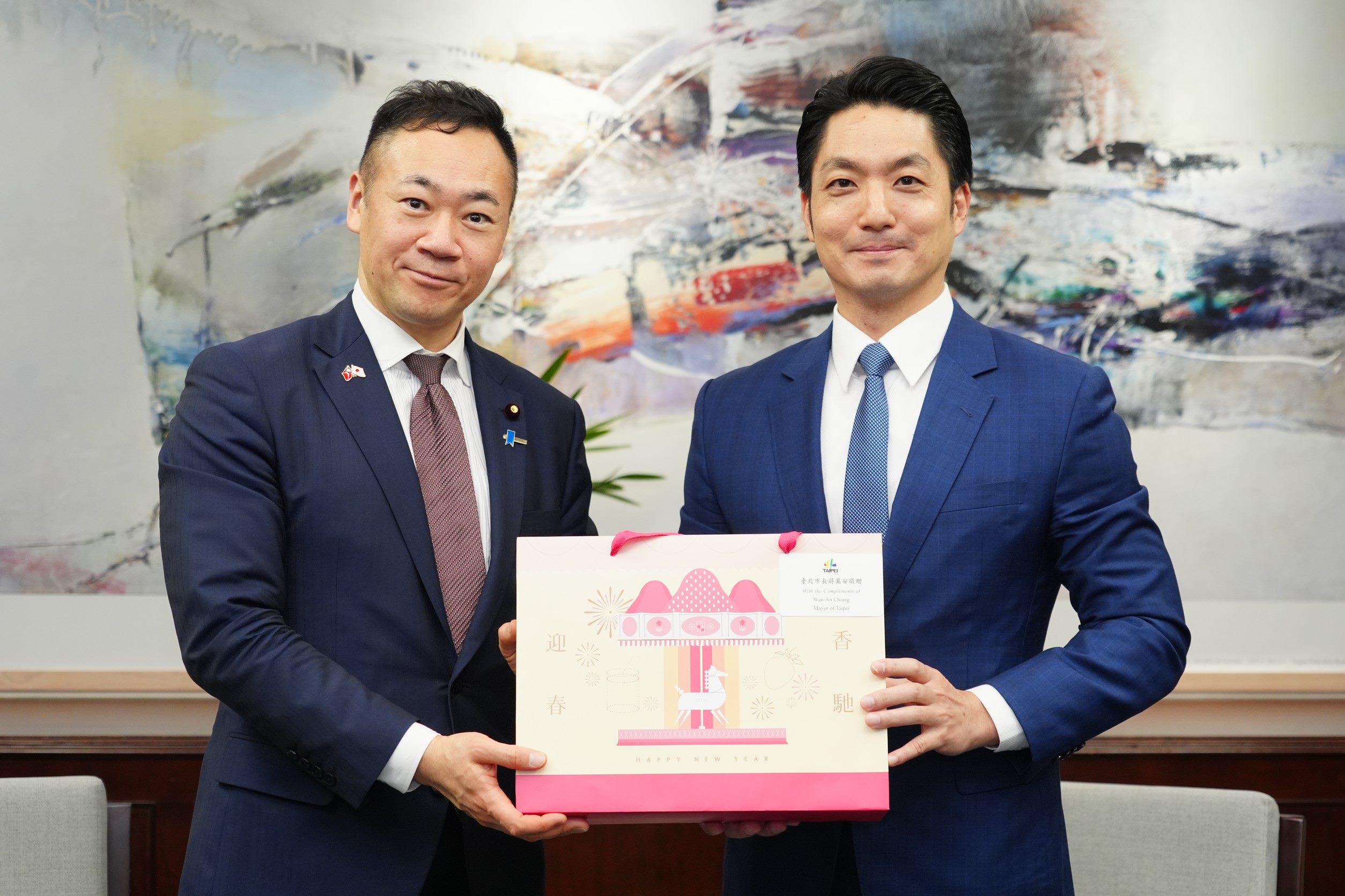 蔣萬安會晤日本鈴木馨祐眾議員訪團 盼臺日深化AI與半導體產業合作