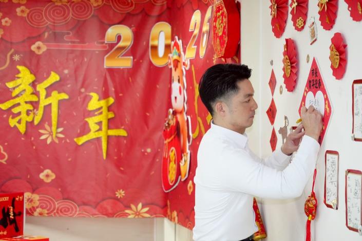 蔣萬安至臺北市立聯合醫院忠孝院區慰勞醫護人員2