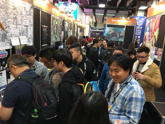 圖3.2019台北國際電玩展 多元展覽內容，試玩體驗人氣爆棚