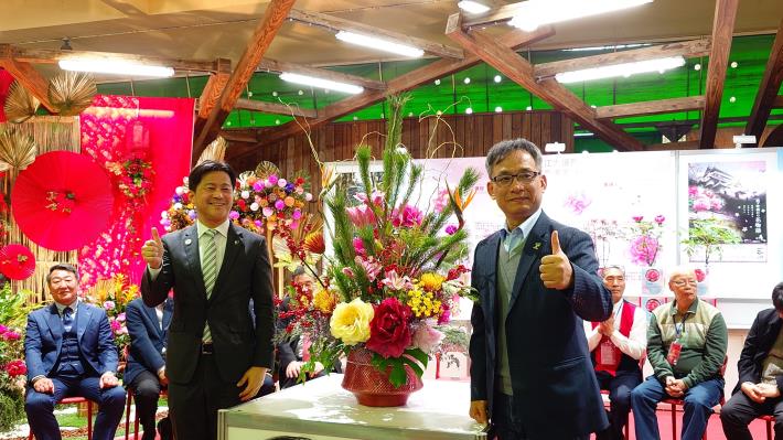 1150207建國假日花市暨日本松江大根島牡丹花展-臺北市政府張溫德副市長及日本松江市政府.JPG